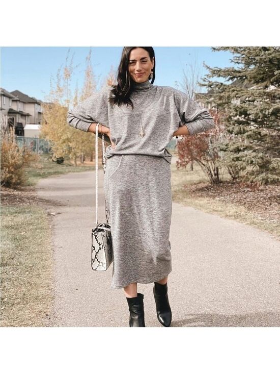 Smash + Tess Dresses & Skirts - Smash + Tess The Chelsea midi Pencil Skirt in Fog Grey, size XS